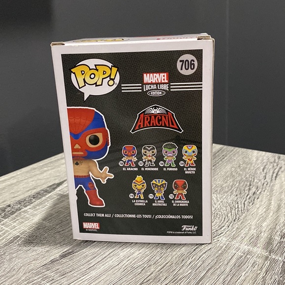Funko Pop! | Marvel Lucha Libre #706: El Aracno (Spider-Man) - Bobble-Head - Picture 3 of 14